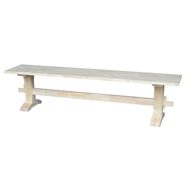 Trestle Bench, Unfinished, International Concepts, Mfr#: KBE-72